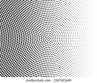 Comic background. Pop art style. Pattern with circles, halftone dotted backdrop. Radiating from the center starburst, sun burst rays, lines. Design for web banners, Wallpaper,sites Vector illustration