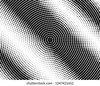 Comic background. Pop art style. Pattern with circles, halftone dotted backdrop. Radiating from the center starburst, sun burst rays, lines. Design for web banners, Wallpaper,sites Vector illustration