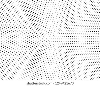 Comic background. Pop art style. Pattern with circles, halftone dotted backdrop. Radiating from the center starburst, sun burst rays, lines. Design for web banners, Wallpaper,sites Vector illustration