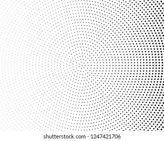 Comic background. Pop art style. Pattern with circles, halftone dotted backdrop. Radiating from the center starburst, sun burst rays, lines. Design for web banners, Wallpaper,sites Vector illustration
