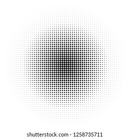 Comic background. Pop art style. Pattern with circles, halftone dotted backdrop. Radiating from the center starburst, sun burst rays, lines. Design for web banners, Wallpaper,sites Vector illustration