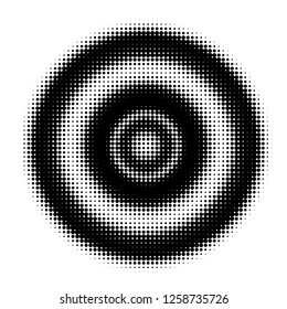 Comic background. Pop art style. Pattern with circles, halftone dotted backdrop. Radiating from the center starburst, sun burst rays, lines. Design for web banners, Wallpaper,sites Vector illustration