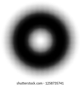 Comic background. Pop art style. Pattern with circles, halftone dotted backdrop. Radiating from the center starburst, sun burst rays, lines. Design for web banners, Wallpaper,sites Vector illustration