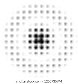 Comic background. Pop art style. Pattern with circles, halftone dotted backdrop. Radiating from the center starburst, sun burst rays, lines. Design for web banners, Wallpaper,sites Vector illustration