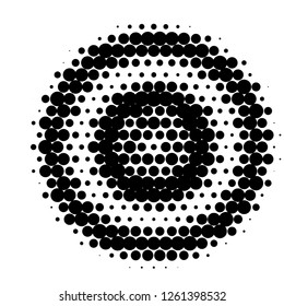 Comic background. Pop art style. Pattern with circles, halftone dotted backdrop. Radiating from the center starburst, sun burst rays. Design for web banners, Wallpaper, sites Vector illustration