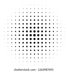 Comic background. Pop art style. Pattern with circles, halftone dotted backdrop. Radiating from the center starburst, sun burst rays, dotted lines. Design for web banners, Wallpaper,sites 