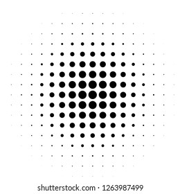 Comic background. Pop art style. Pattern with circles, halftone dotted backdrop. Radiating from the center starburst, sun burst rays, dotted lines. Design for web banners, Wallpaper,sites 