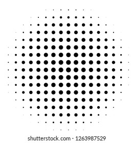 Comic background. Pop art style. Pattern with circles, halftone dotted backdrop. Radiating from the center starburst, sun burst rays, dotted lines. Design for web banners, Wallpaper,sites 