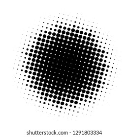 Comic background. Pop art style. Pattern with circles, halftone dotted backdrop. Radiating from the center starburst, sun burst rays, lines. Design for web banners, Wallpaper,sites Vector illustration