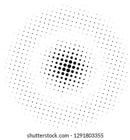 Comic background. Pop art style. Pattern with circles, halftone dotted backdrop. Radiating from the center starburst, sun burst rays, lines. Design for web banners, Wallpaper,sites Vector illustration