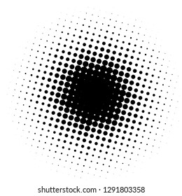 Comic background. Pop art style. Pattern with circles, halftone dotted backdrop. Radiating from the center starburst, sun burst rays, lines. Design for web banners, Wallpaper,sites Vector illustration