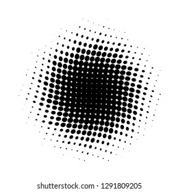 Comic background. Pop art style. Pattern with circles, halftone dotted backdrop. Radiating from the center starburst, sun burst rays, lines. Design for web banners, Wallpaper,sites Vector illustration