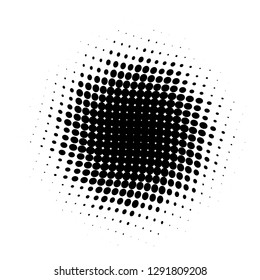 Comic background. Pop art style. Pattern with circles, halftone dotted backdrop. Radiating from the center starburst, sun burst rays, lines. Design for web banners, Wallpaper,sites Vector illustration