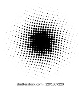 Comic background. Pop art style. Pattern with circles, halftone dotted backdrop. Radiating from the center starburst, sun burst rays, lines. Design for web banners, Wallpaper,sites Vector illustration