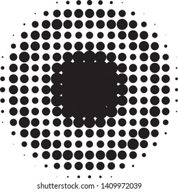 Comic background. Pop art style. Pattern with circles, halftone dotted backdrop. Radiating from the center starburst, sun burst rays, lines. Design for web banners, Wallpaper,sites Vector illustration