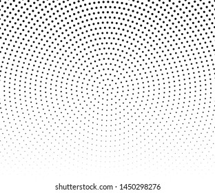 Comic background. Pop art style. Pattern with circles, halftone dotted backdrop. Radiating from the center dotted rays, lines. Design for web banners, Wallpaper,sites Vector illustration