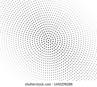 Comic background. Pop art style. Pattern with circles, halftone dotted backdrop. Radiating from the center dotted rays, lines. Design for web banners, Wallpaper,sites Vector illustration