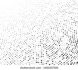 Comic background. Pop art style. Pattern with circles, halftone dotted backdrop. Radiating from the center small and big dotted rays, lines. Design for web banners, Wallpaper,sites Vector illustration