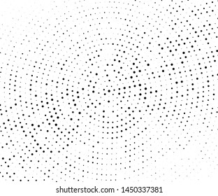 Comic background. Pop art style. Pattern with circles, halftone dotted backdrop. Radiating from the center small and big dotted rays, lines. Design for web banners, Wallpaper,sites Vector illustration