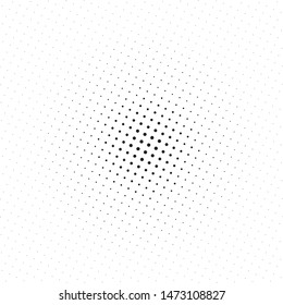 Comic background. Pop art style. Pattern with circles, halftone dotted backdrop. Radiating from the center starburst, sun burst rays, lines. Vector illustration