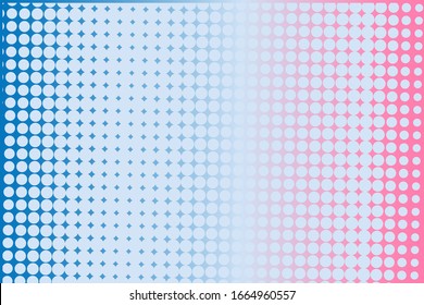 Comic background. Pop art style. Pattern with small circles, dots. Halftone dotted backdrop. Design for web banners, wallpaper, sites. Vector illustration.