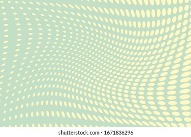   Fondo cómico. Estilo pop artístico. Patrón con pequeños círculos, puntos. Fondo con puntos de semitono. Diseño para banners web, fondos de pantalla, sitios web. Ilustración vectorial. Color verde y amarillo.