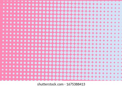 Comic background. Pop art style. Pattern with small circles, dots. Halftone dotted backdrop. Design for web banners, wallpaper, sites. Vector illustration.