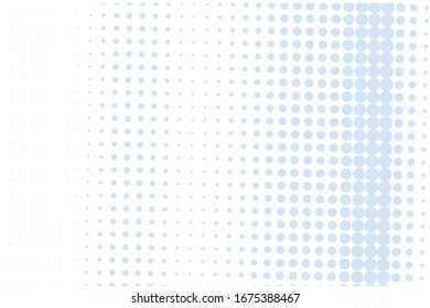  Comic background. Pop art style. Pattern with small circles, dots. Halftone dotted backdrop. Design for web banners, wallpaper, sites. Vector illustration.