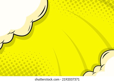 comic background with pop art style and cloud computing.