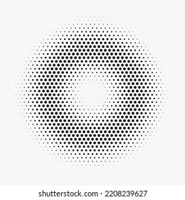 Comic background. Pop art style. Pattern with circles, halftone dotted backdrop. Radiating from the center starburst, sun burst rays, lines. Vector illustration.