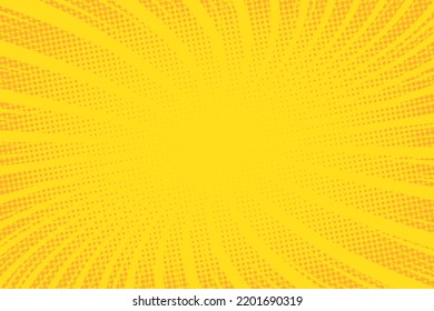 Comic background. Pop art texture. Starburst check cartoon style. Anime mark design with explosion effect for prints. Fun dot pattern. Checks backdrop with halftone gradient. Vector illustration