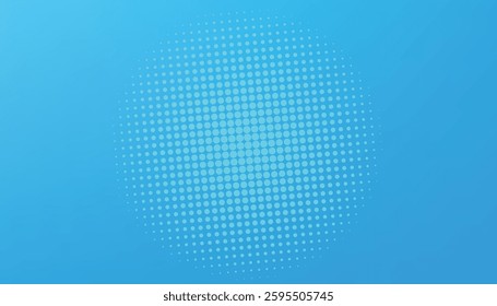 Comic background. pop art texture. comic halftone blue background. sun burst and dot halftone background. halftone pop art retro style