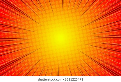 Comic background. Pop art texture. Starburst cartoon style. Vector illustration