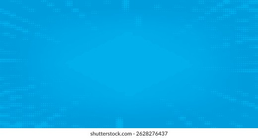 Comic background. Pop art texture. Starburst cartoon style. Anime design with explosion effect for print. Fun dot pattern. Blue backdrop with halftone gradient.