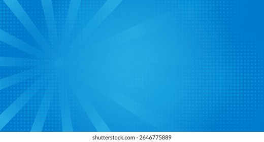 Comic background. Pop art texture. Starburst cartoon style. Anime design with explosion effect for print. Fun dot pattern.