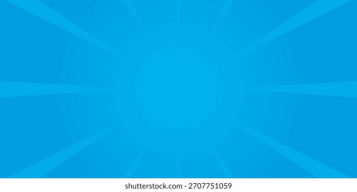 Fondo cómico. Textura de arte Pop. Estilo de dibujos animados Starburst. Diseño anime con efecto de explosión para impresión. Divertido patrón de puntos. Fondo azul con degradado de semitono.