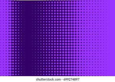 Comic background purple, lilac color. Halftone dotted retro pattern with circles, dots, design element for web banners, posters, cards, wallpapers, backdrops, sites Pop art style. Vector illustration