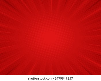 Comic background with red color