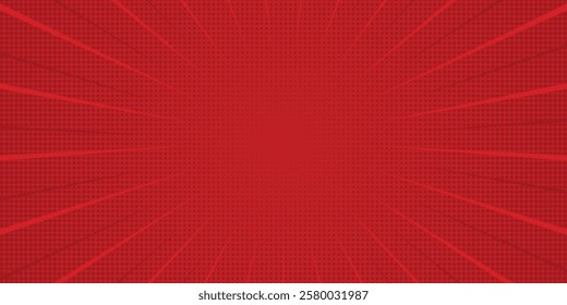 Comic background with red color