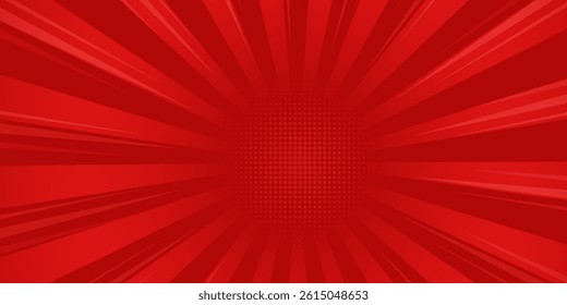 Comic background with red color