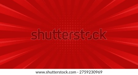 Comic background with red color