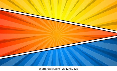 
Comic background. Retro comic or pop art style effect. Vector illustration eps 10.