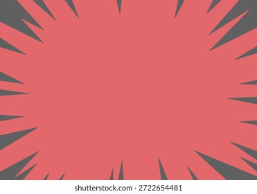 Fondo cómico, fondo rojo de explosión estelar. movimiento, ilustrador de Vector. 