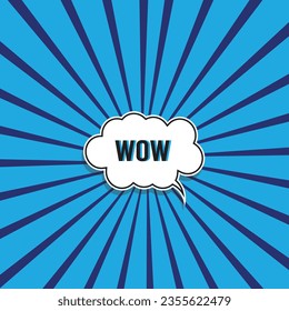 Comic background template for vintage style poster with speech bubble, vintage advertising concept