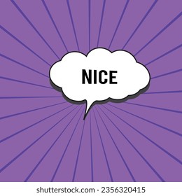 Comic background template for vintage style poster with speech bubble, vintage advertising concept