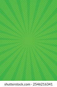 comic background whit dot halftone and sunburst rays 