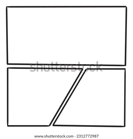 Comic backgrounds. Manga, pop art backdrops in frame panels for helping mangaka draw