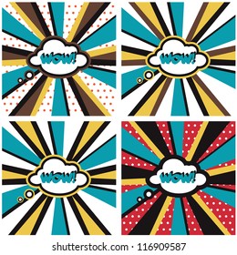 Comic backgrounds Pop Art