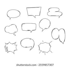 Comic Balloon Speech Blank Frame for Discussion and Dialogue