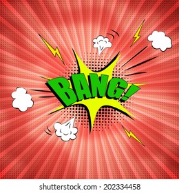 Comic Bang Bubble Stock Vector (Royalty Free) 202334458 | Shutterstock